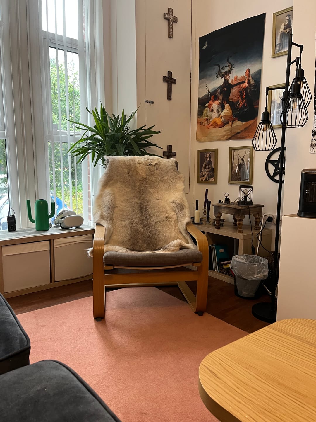 Customer photo review of XL Reindeer Fur Hide - Seconds