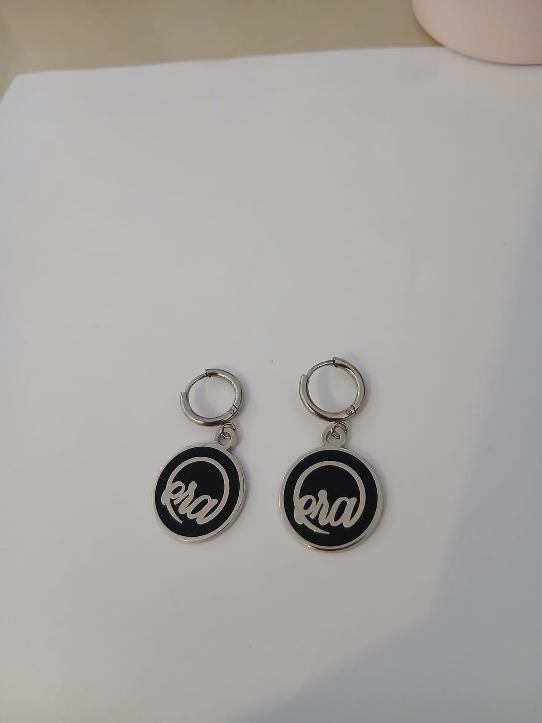 Customer photo review of Gold Diva Drop Earrings