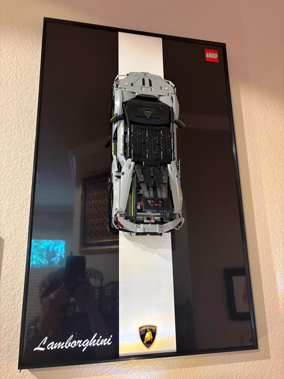 Customer photo review of LED Wall Display Frame for LEGO® Technic F1 42115 Lamborghini Sián FKP 37