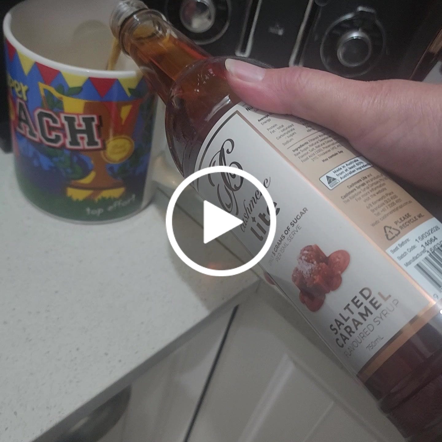 Customer video review of Cashmere Lite Salted Caramel Flavoured Syrup