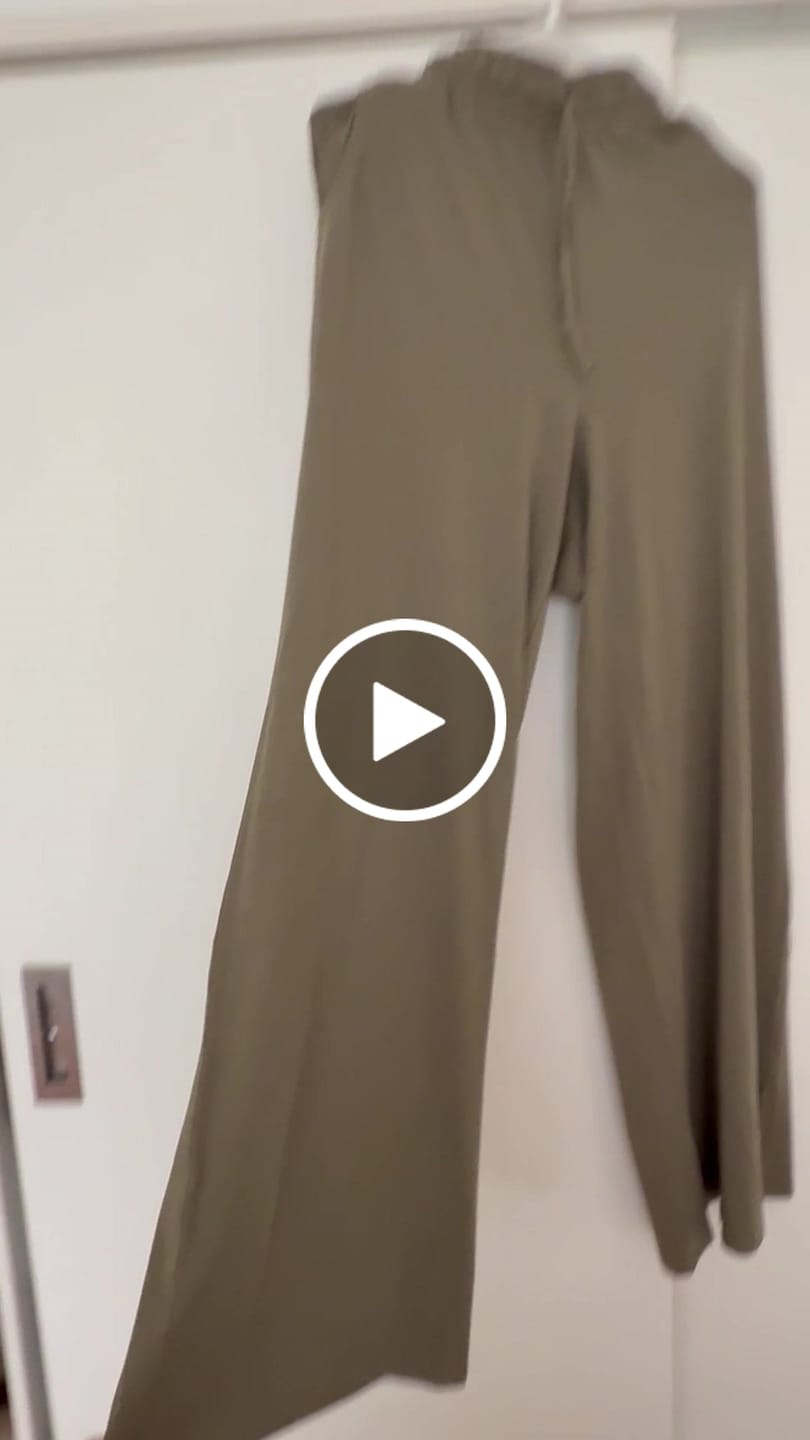 Customer video review of Everyday Palazzo | AlgaKnit - Camo Green