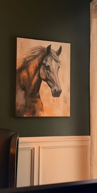 Customer photo review of Animal Textured Canvas Art Painting #AC034