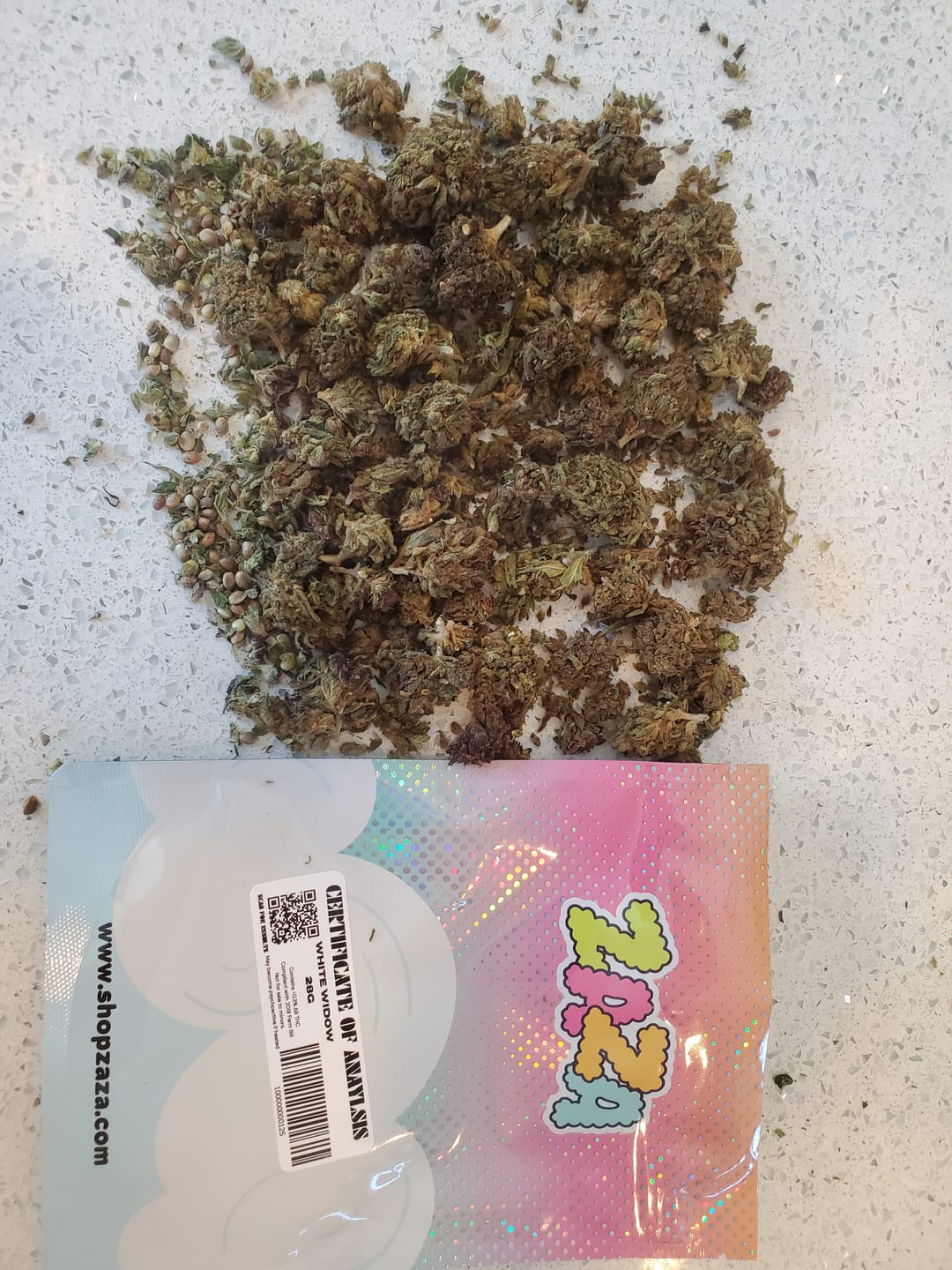 Customer photo review of White Widow - 28 Grams - Hybrid