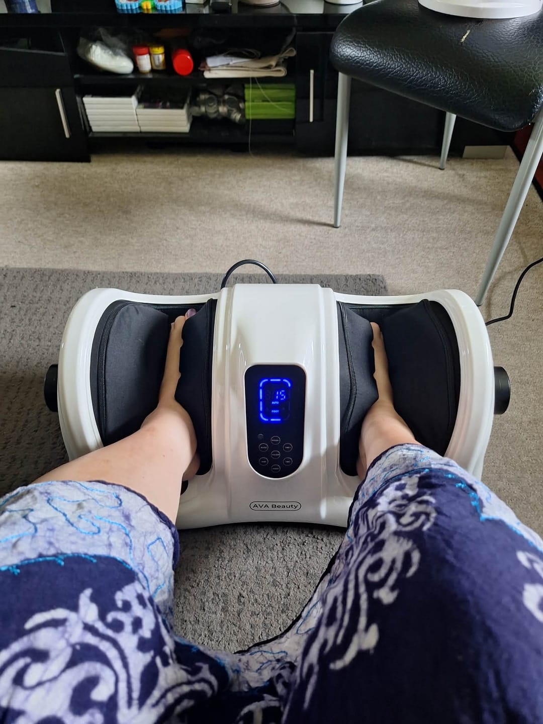 Customer photo review of Fod- og lægmassageapparat med fjernbetjening
