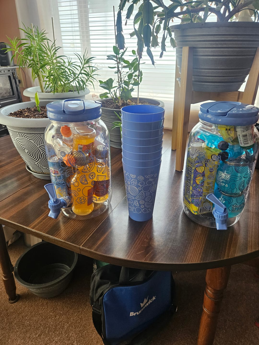 Customer photo review of 3 Brothers Liquor Peach Pineapple Chug Jug Alcohol Cocktail Bucket