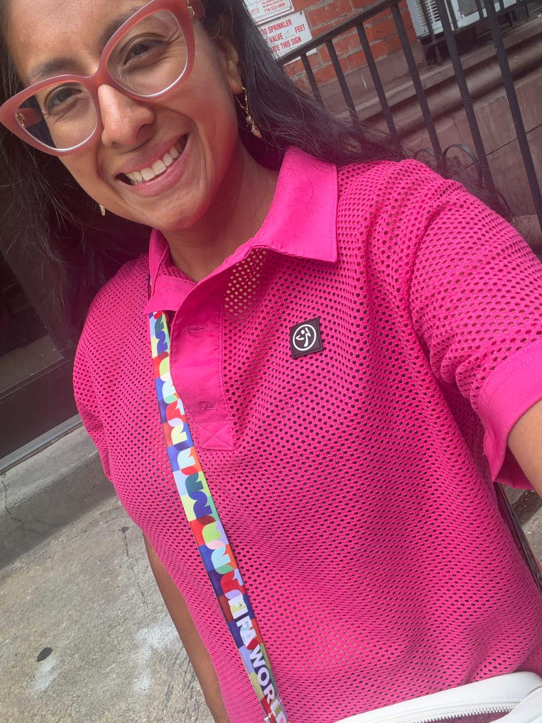 Customer photo review of Color Spree Oversized Mesh Polo