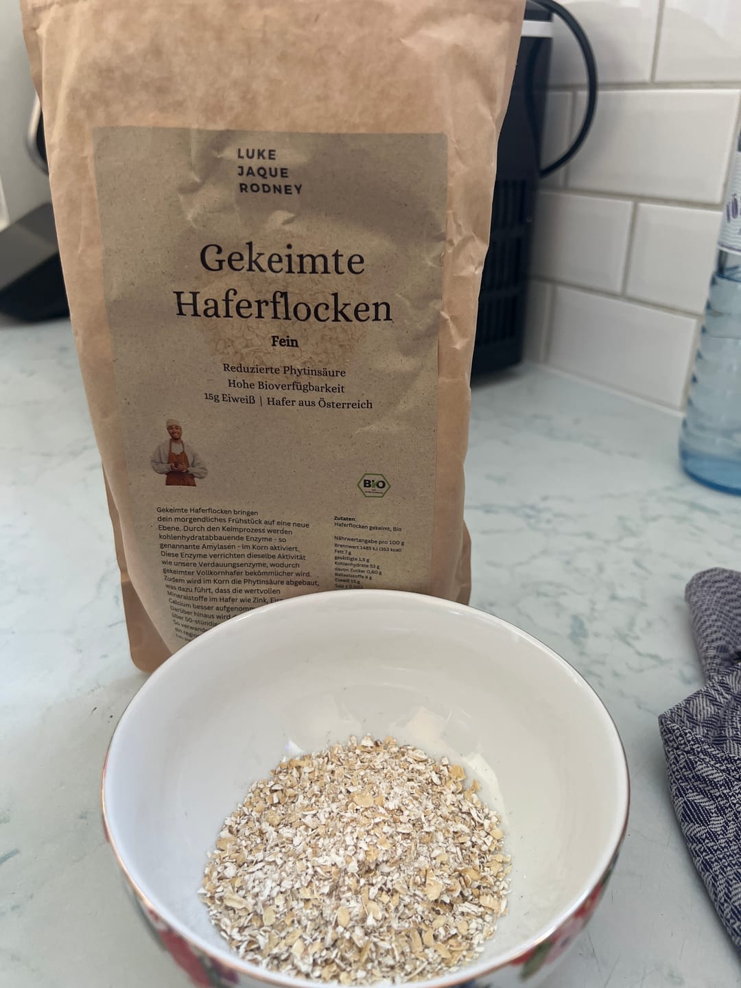 Customer photo review of 50 Std. Gekeimte Haferflocken