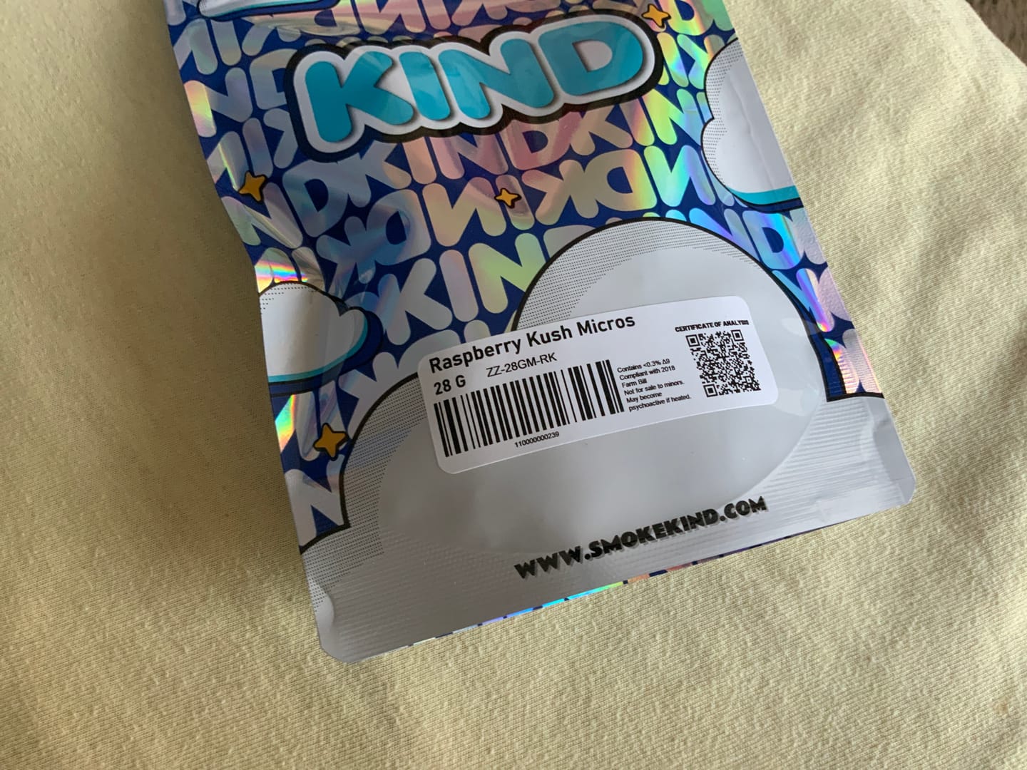 Customer photo review of Raspberry Kush - Minis - 28 Grams - Indica