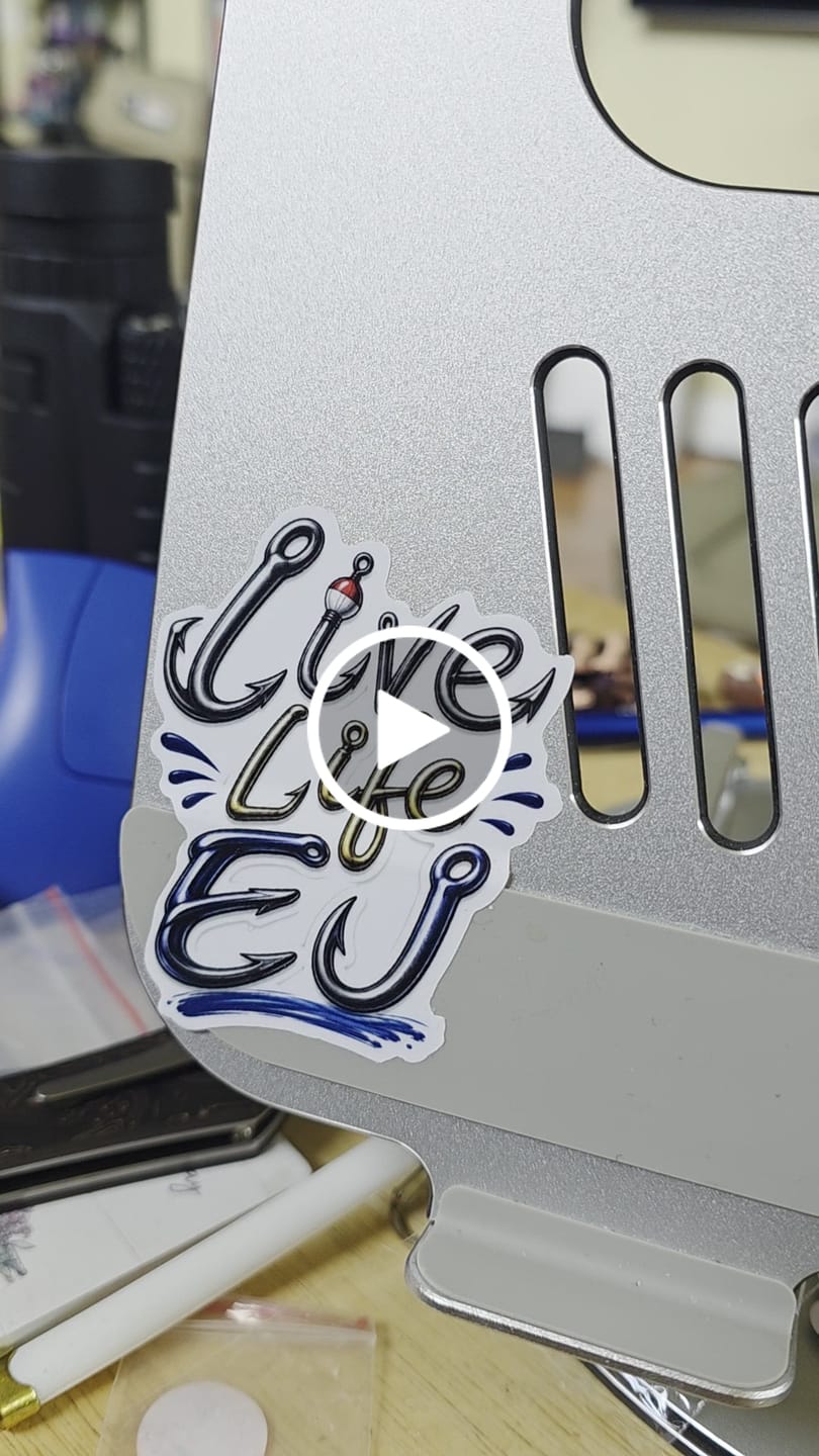 Customer video review of 3" Vinyl Stickers (50 Pack)