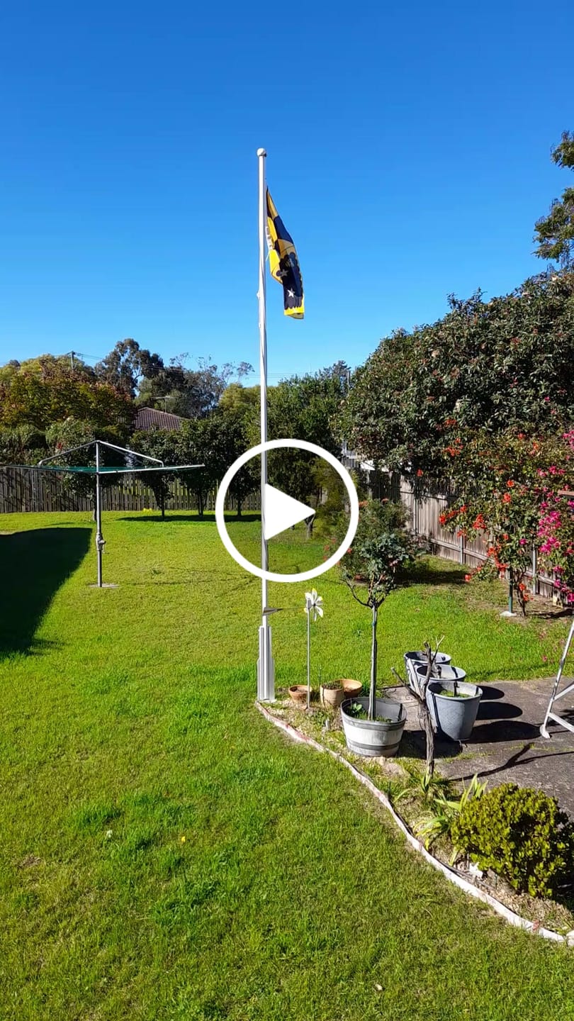 Customer video review of Personalised Standard Flag