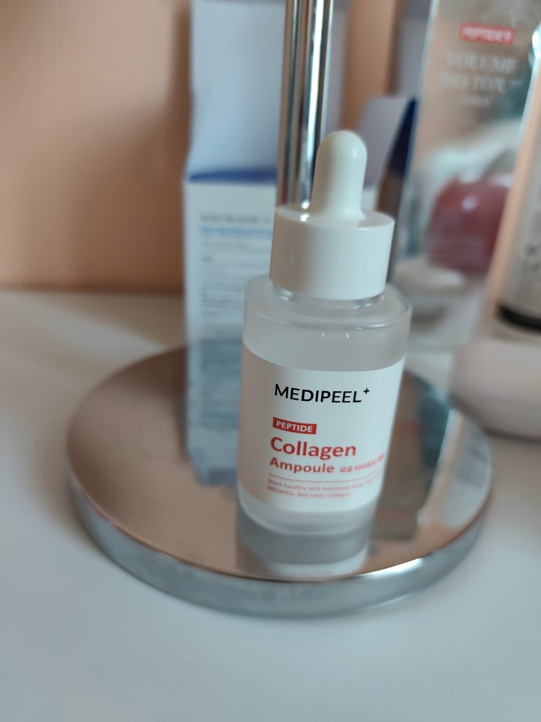 Customer photo review of Nostiprinoša peptīdu ampula Medi-Peel Red Lacto Peptide Collagen Tightening Ampoule