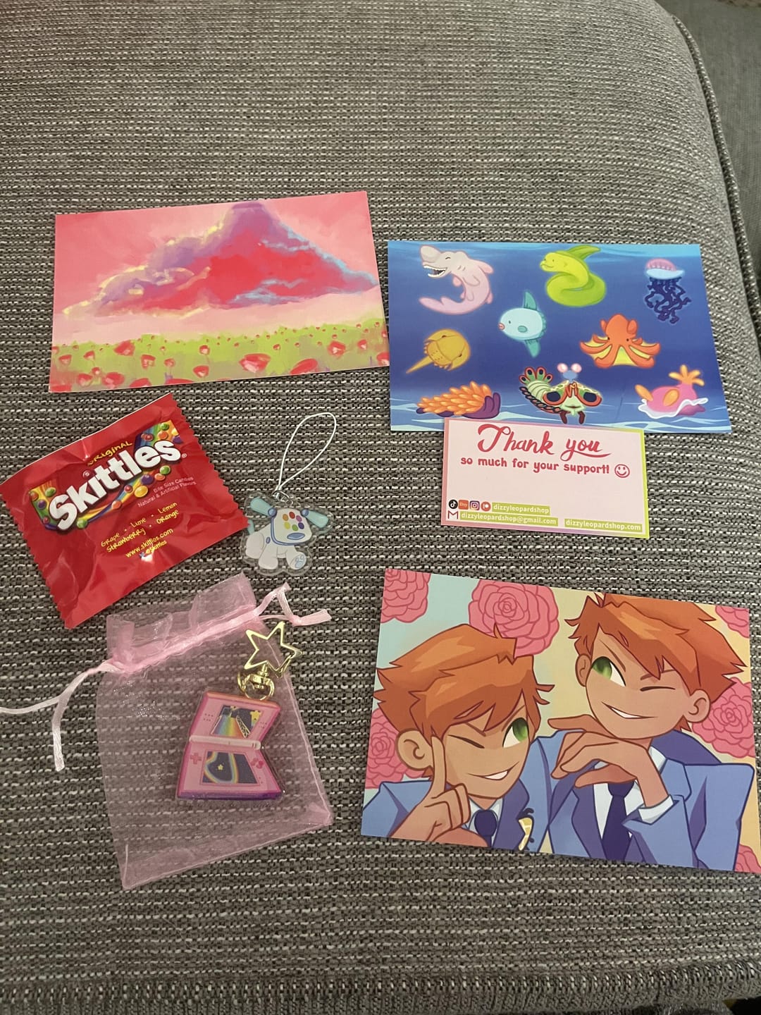 Customer photo review of racing game keychain