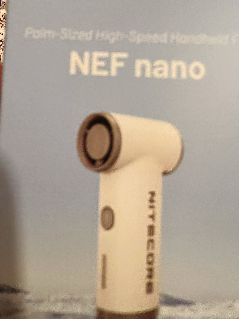 Customer photo review of NEF Nano - Palm-Sized High-Speed Handheld Fan