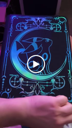 Customer video review of Lunar Shadow Shiny 9-Pocket Trading Card Binder
