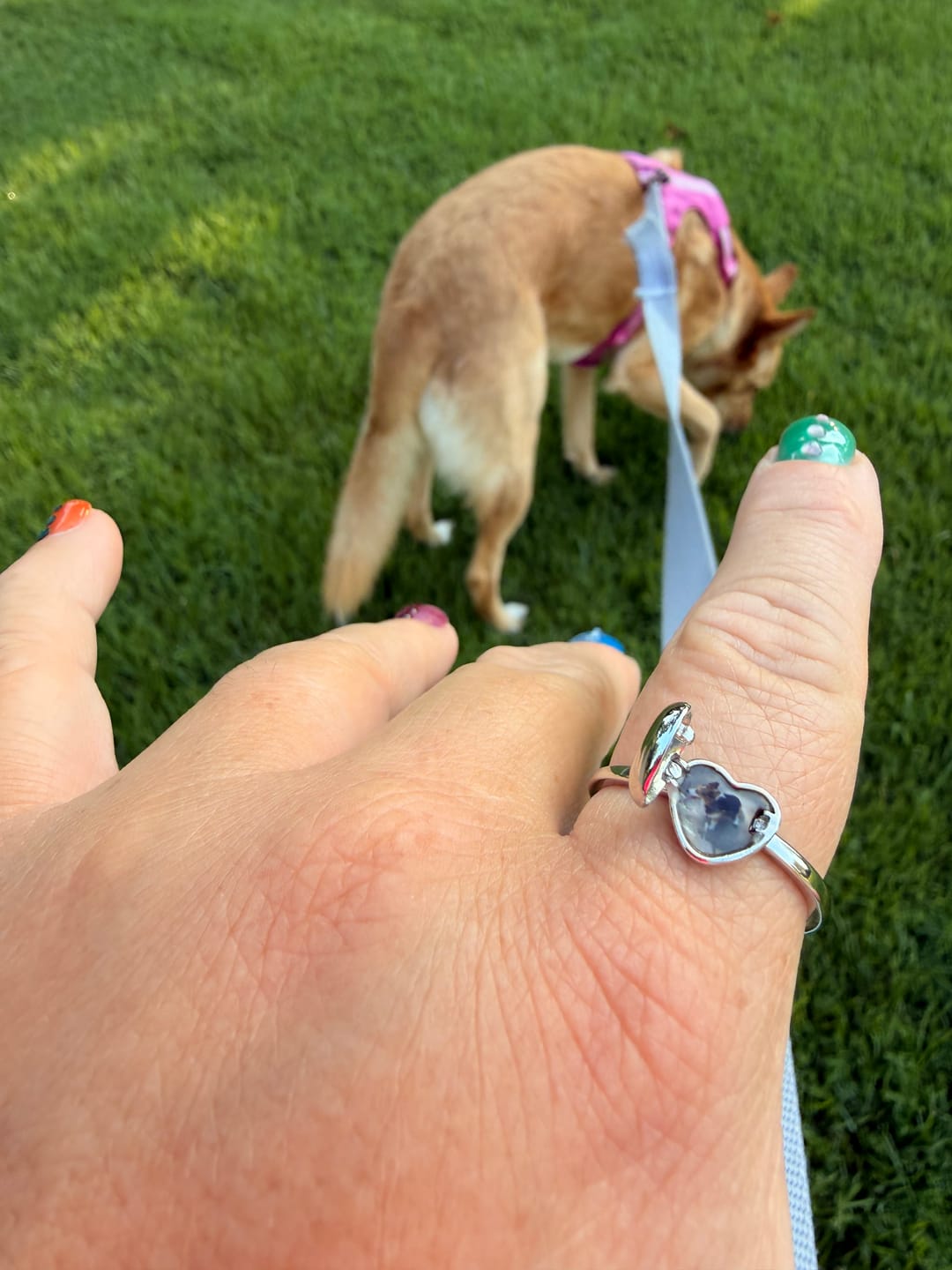Customer photo review of Heart Locket Ring