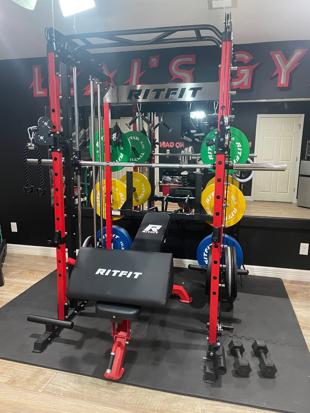 Customer photo review of RitFit Preacher Curl Pad Ergonomic Biceps Support