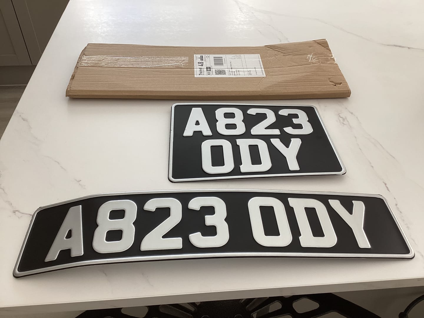 Customer photo review of Classic Metal Pressed Number Plate 520 x 111mm & 11 x 8 inches