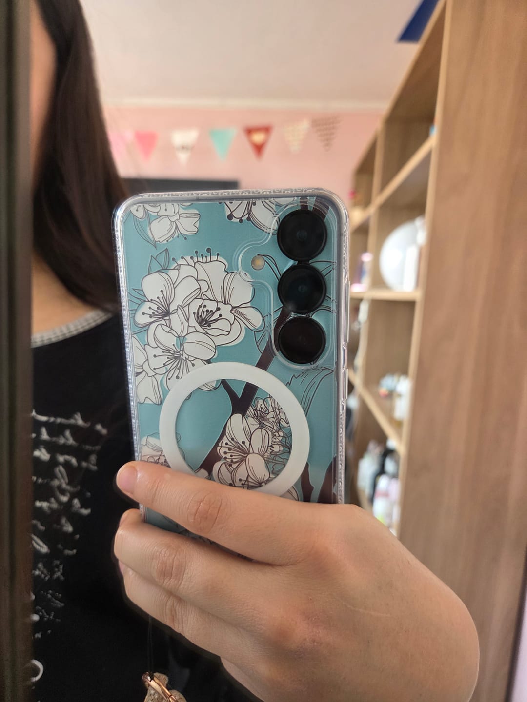 Customer photo review of Lámina BackCover Skin Tropical - Samsung