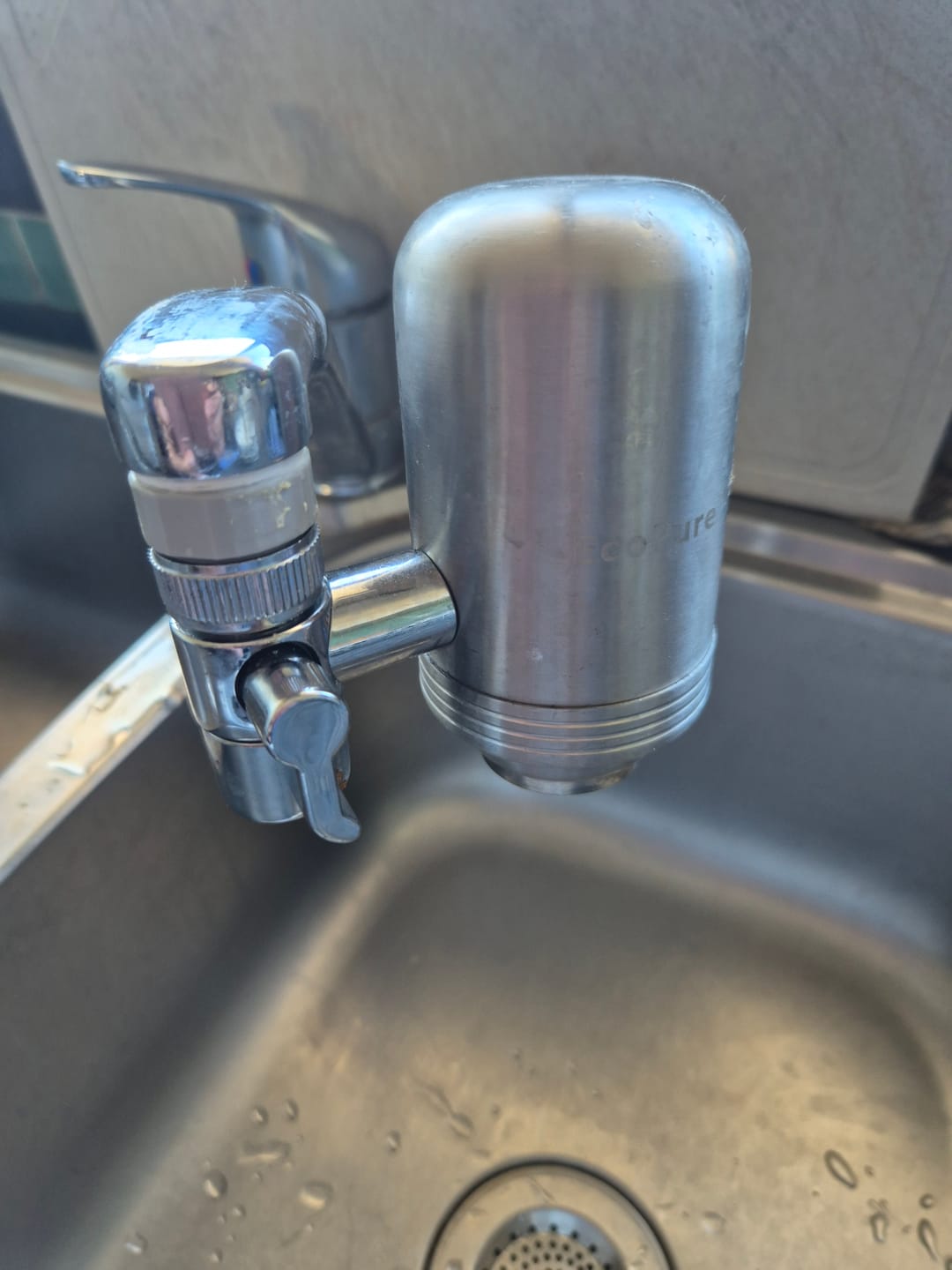 Customer photo review of EcoPure™ Stainless Steel Tap Water Filter