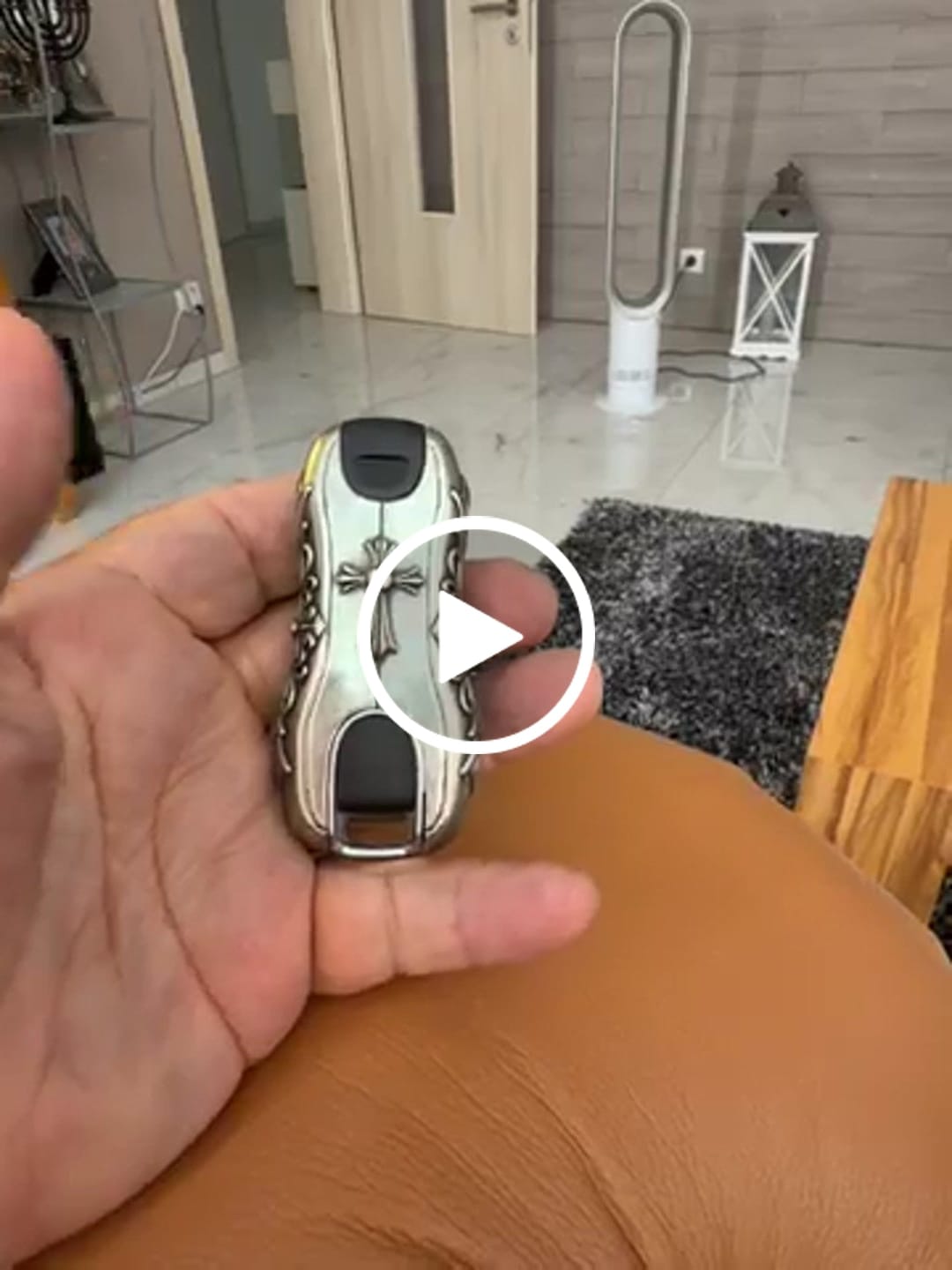 Customer video review of Porsche Handcrafted Silver Key Case