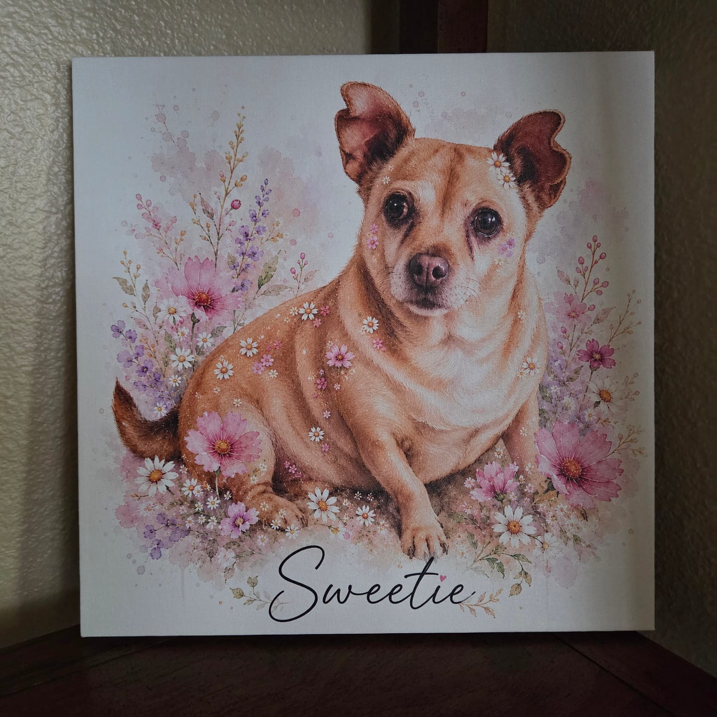 Customer photo review of Flowerpup Custom Pet Portrait (Humans too!)