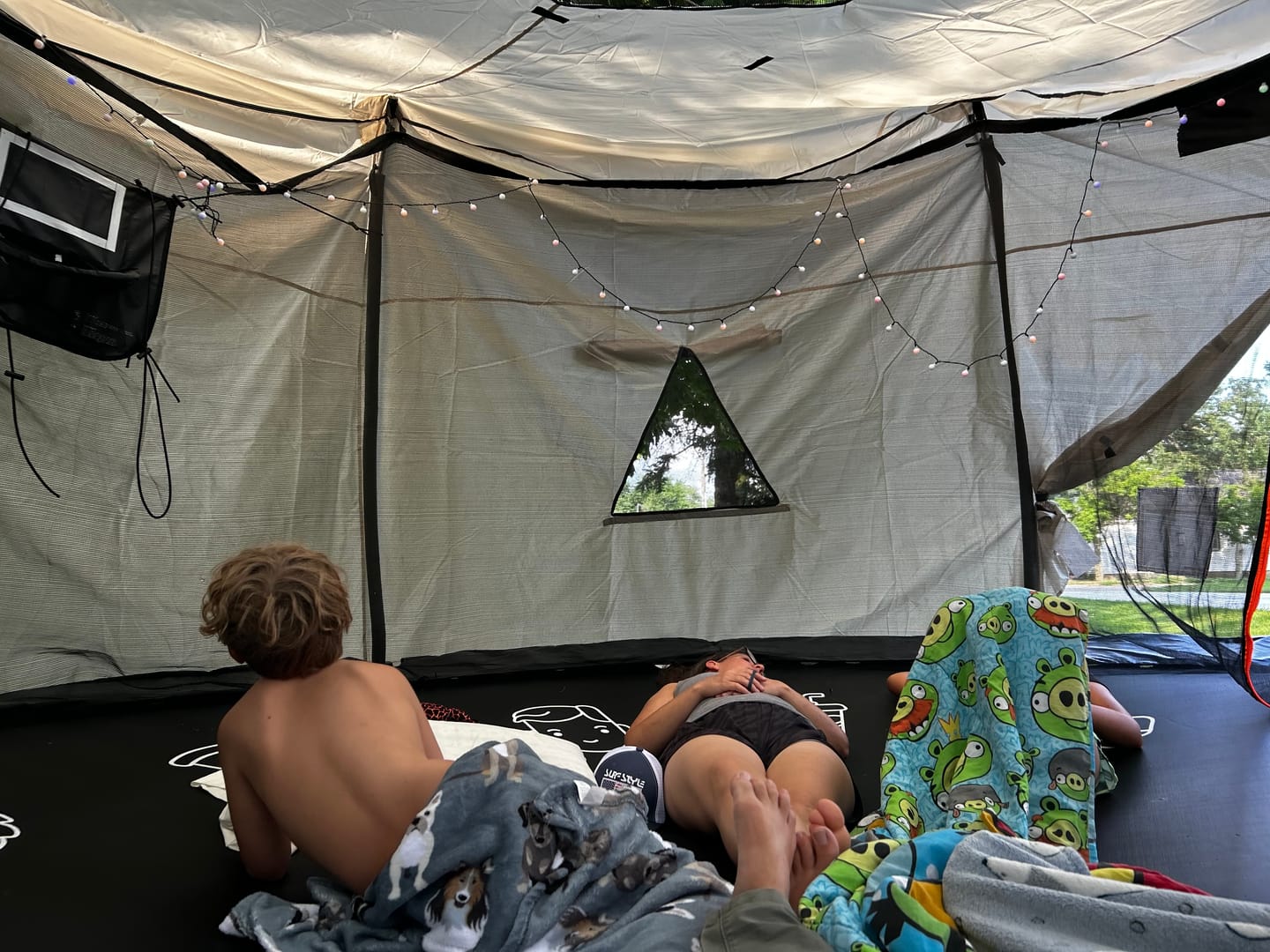 Customer photo review of Trampoline & Tent Bundle