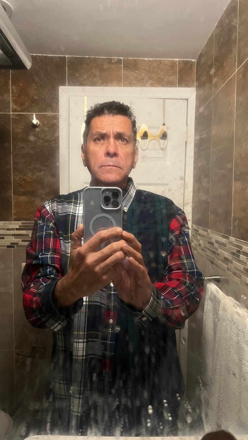 Customer photo review of Camisa Ralph Lauren 2xl Classic Fit Cuadro Vino Colores