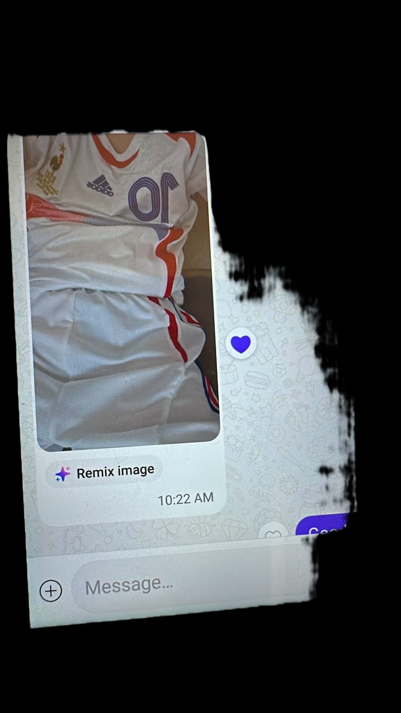 Customer photo review of Zinedine Zidane France 2006 World Cup Retro Kids Kit – | KinderTrikot Maillot Enfant Soccer Shirt