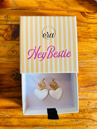 Customer photo review of White Era Adore Gold Earrings