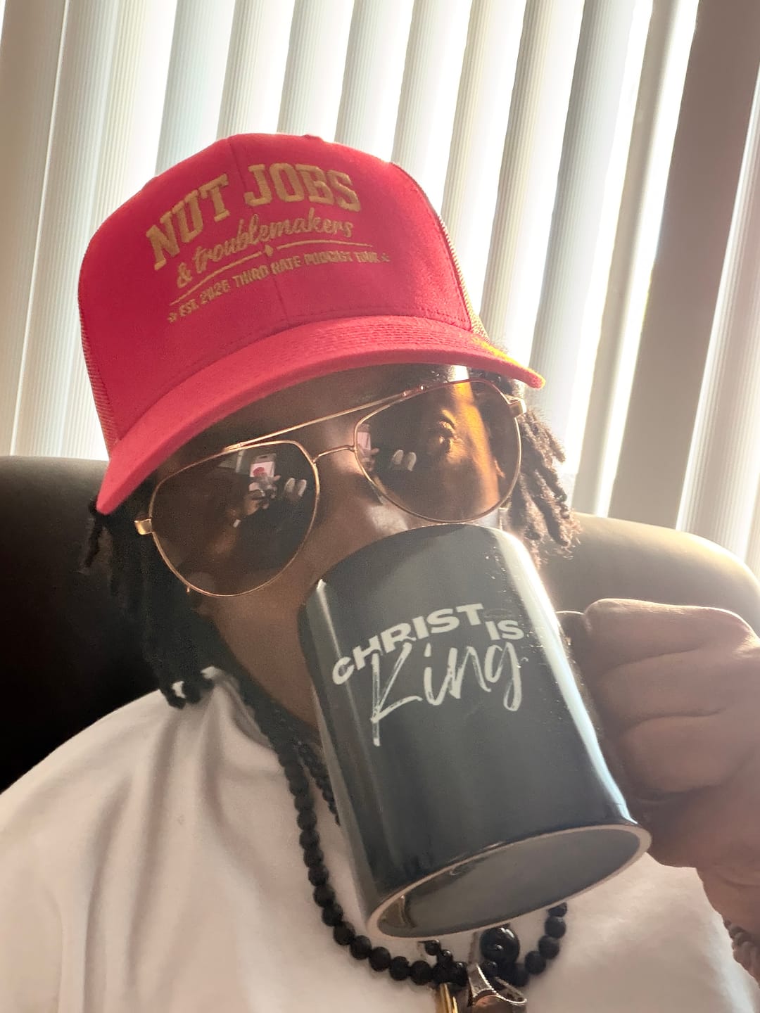 Customer photo review of Nut Job Trucker Hat