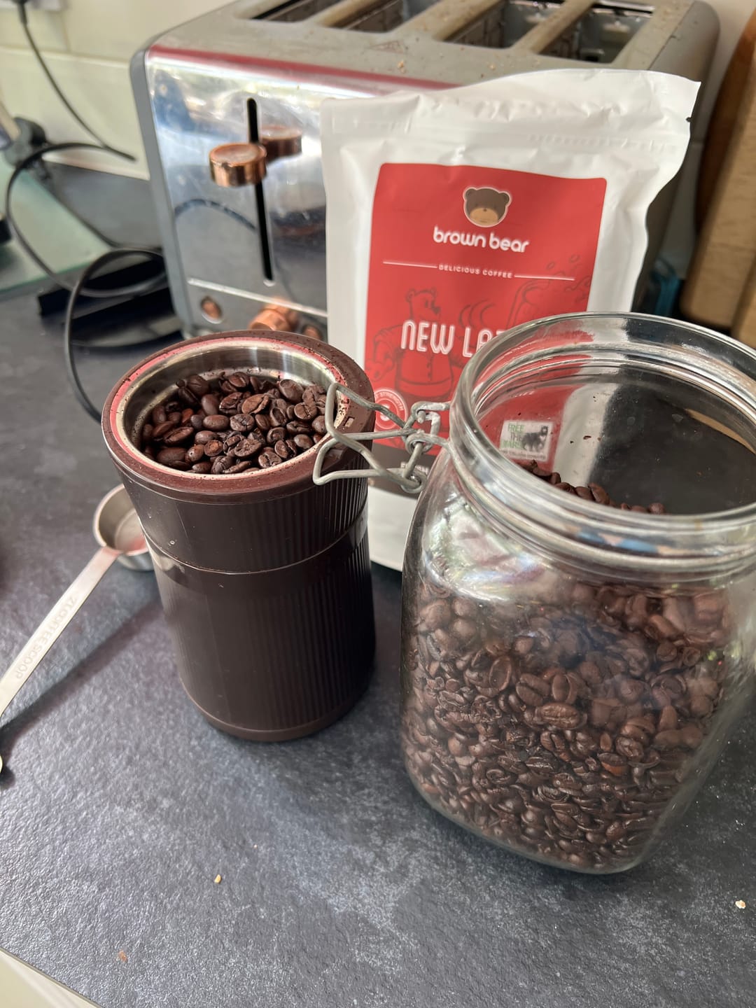 Customer photo review of Ultra Dark Coffee Bundle | Brown Bear