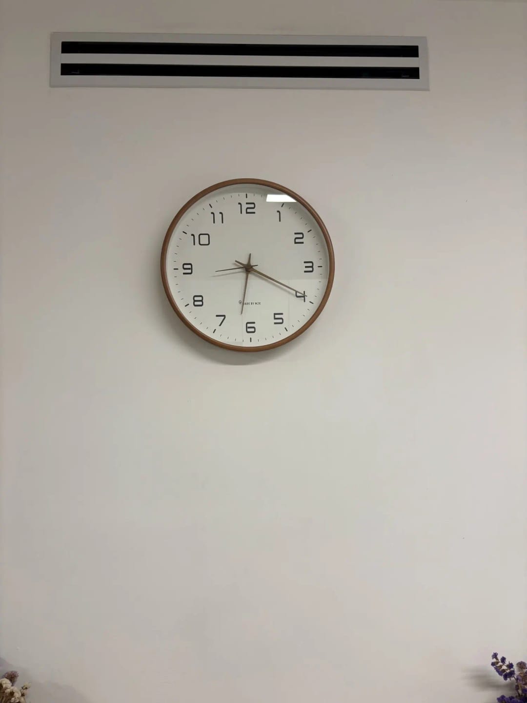 Customer photo review of Nordic Solid Wood Wall Clock
