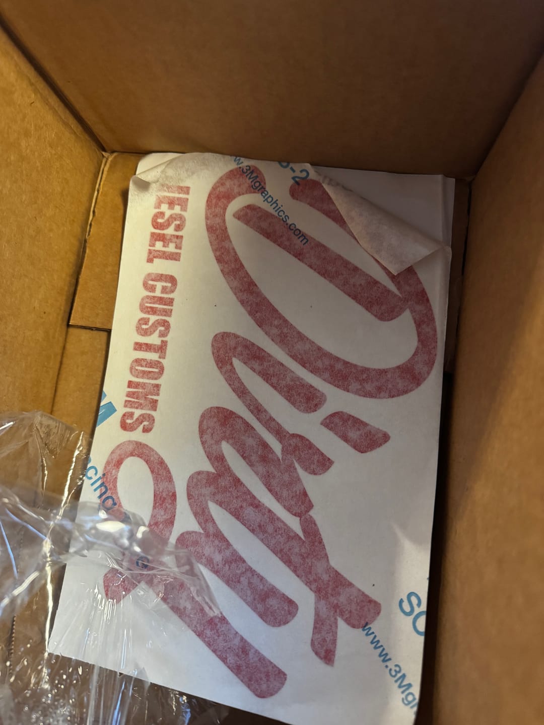 Customer photo review of Dirty Diesel Decals