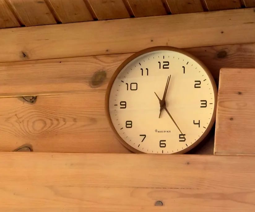 Customer photo review of Nordic Solid Wood Wall Clock