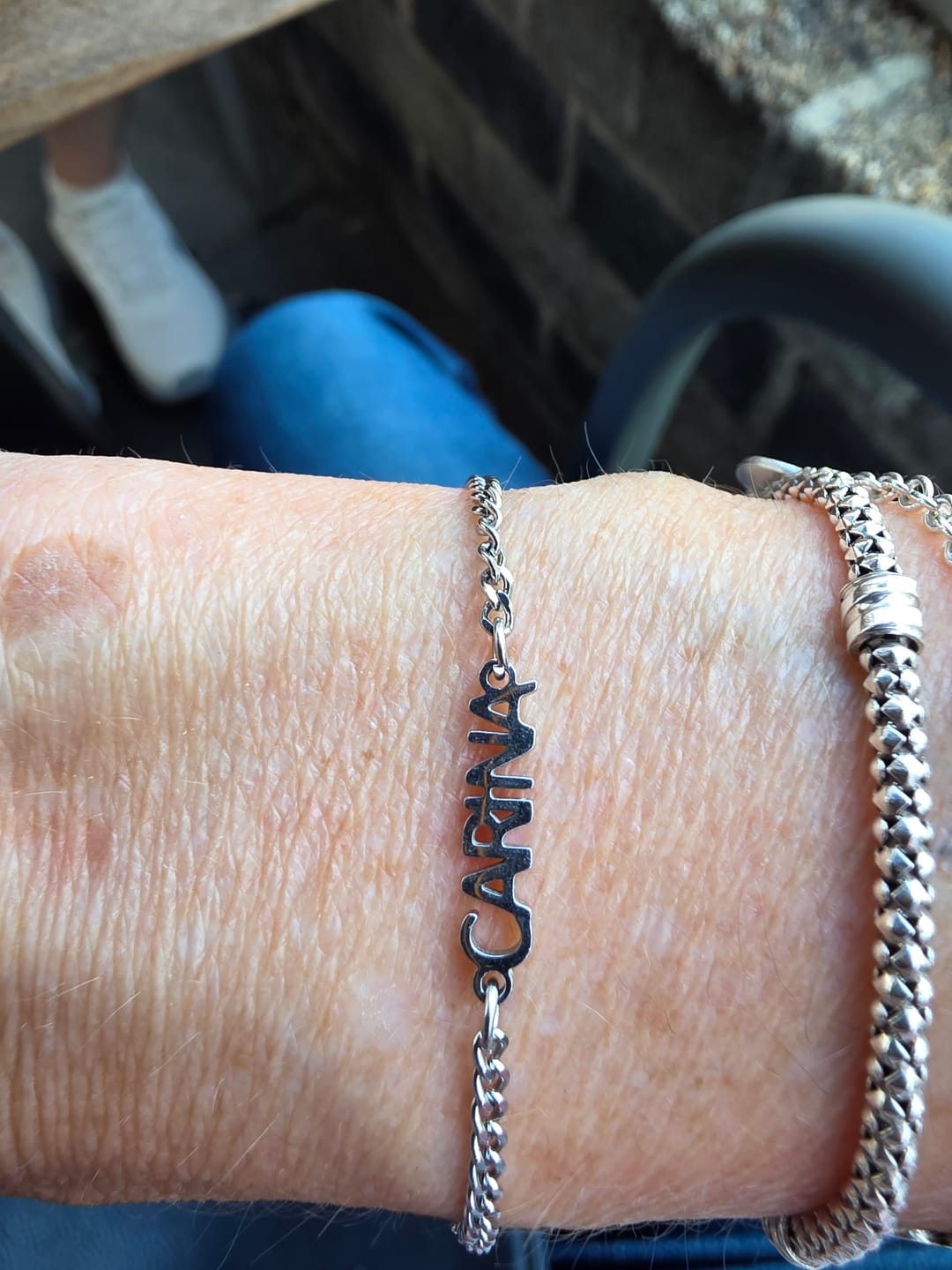 Customer photo review of Gepersonaliseerde armband met naam