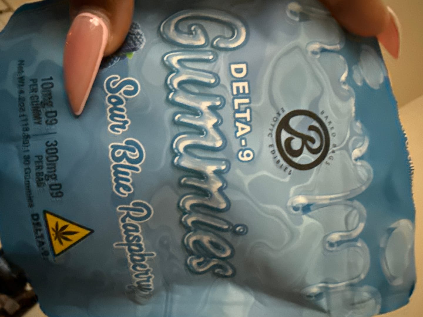 Customer photo review of GUMMIES - SOUR BLUE RASPBERRY
