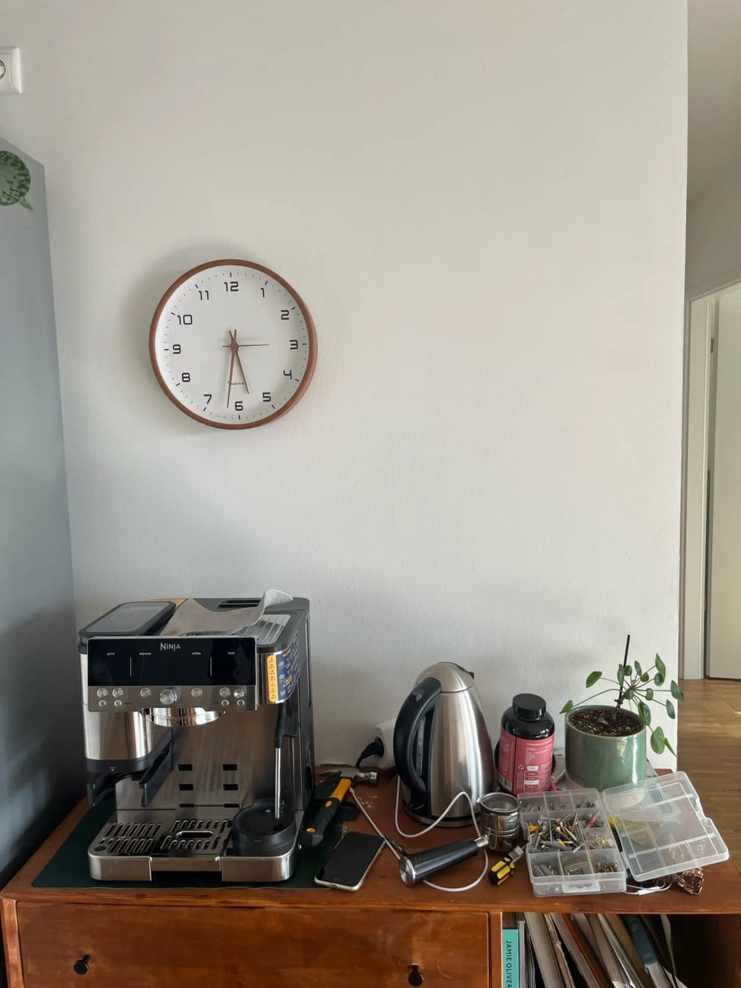 Customer photo review of Nordic Solid Wood Wall Clock
