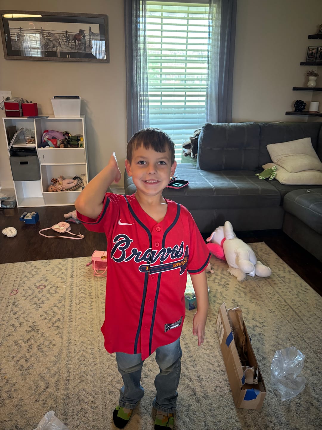 Customer photo review of Atlanta Braves Jersey