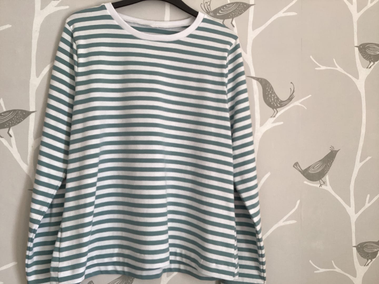 Customer photo review of Classic Striped Cotton Jersey Fabric