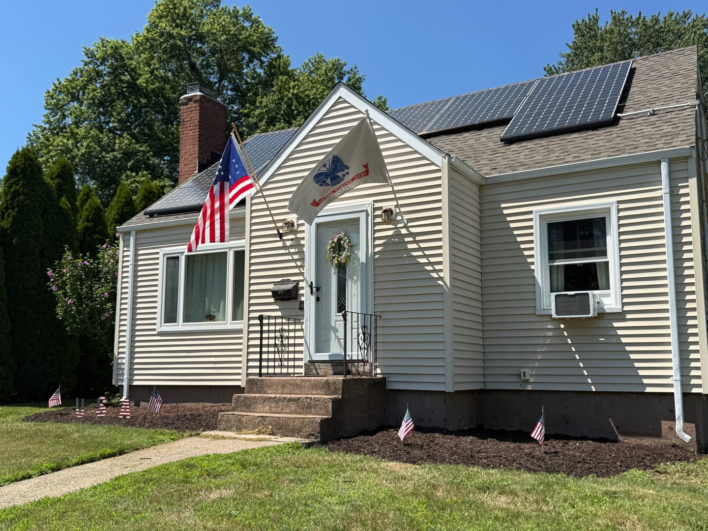 Customer photo review of 3' x 5' Bennington Flag Set
