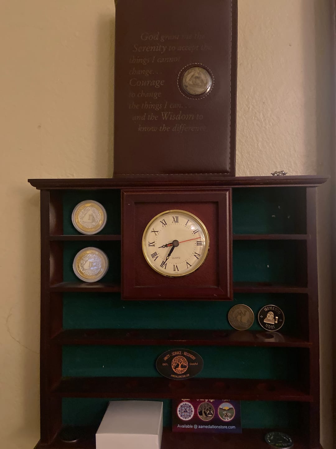 Customer photo review of 2 Year 40mm Gold & Silver AA Medallion - Bi-Plate Fancy Two Year Chip/Coin