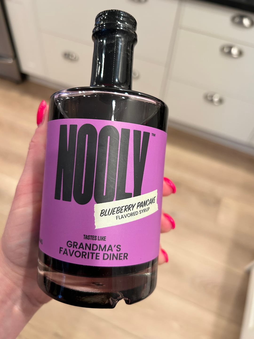 Customer photo review of Blueberry Pancake Syrup