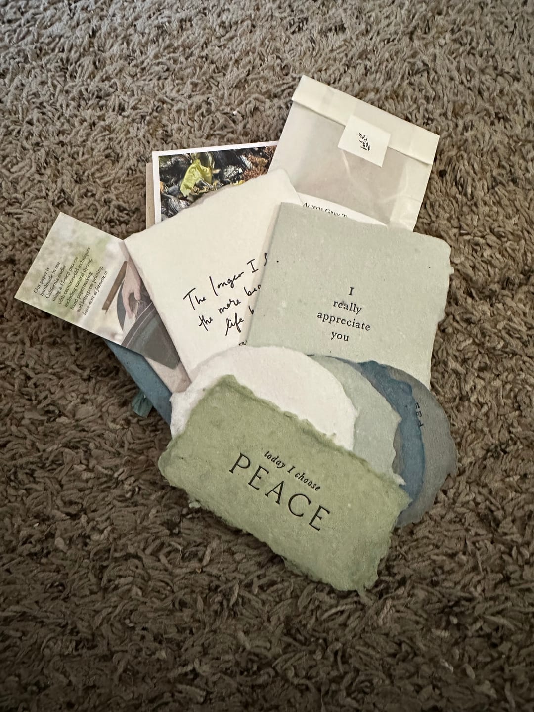 Customer photo review of Monthly Artisan Card Subscription