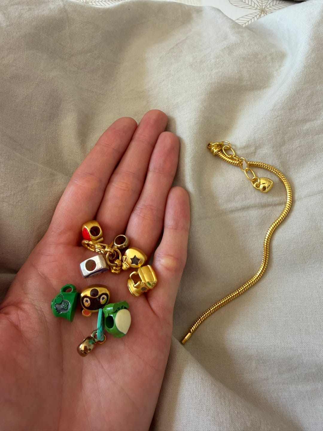 Customer photo review of Little Pieces of Your Island Bracelet