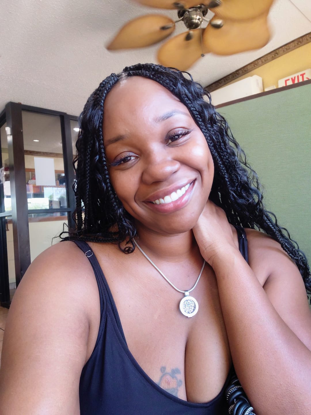 Customer photo review of Natural Color Loose Deep Wave Bulk Human Braiding Hair