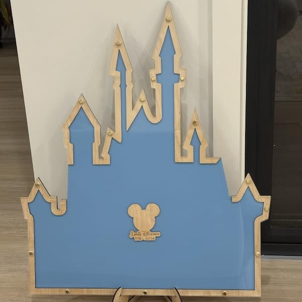 Customer photo review of Custom Wedding Drop Box Guest Book – Tree of Colour Leaves & Couple Silhouette