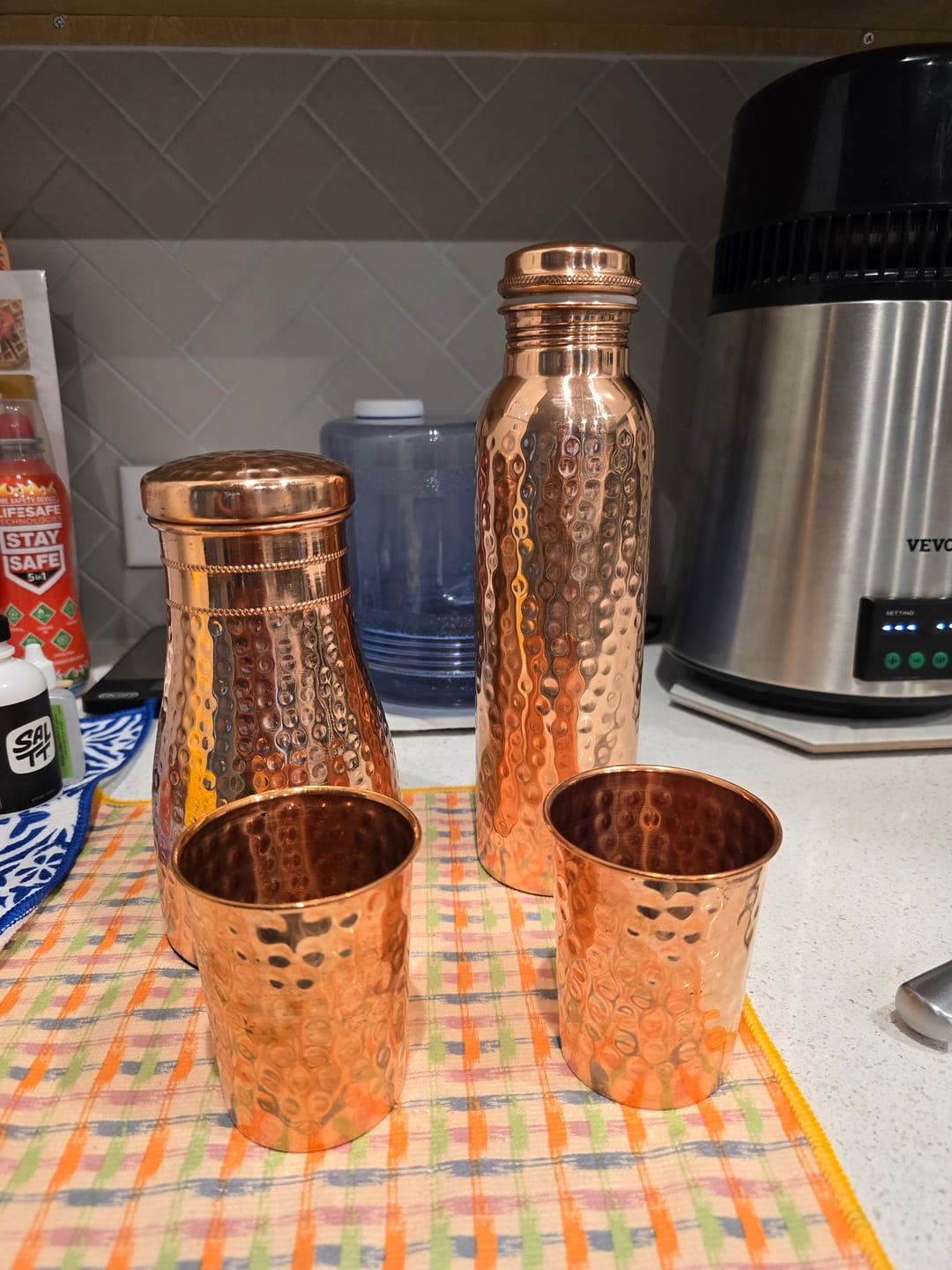 Customer photo review of Himalayan Ayurvedic Bedside Carafe