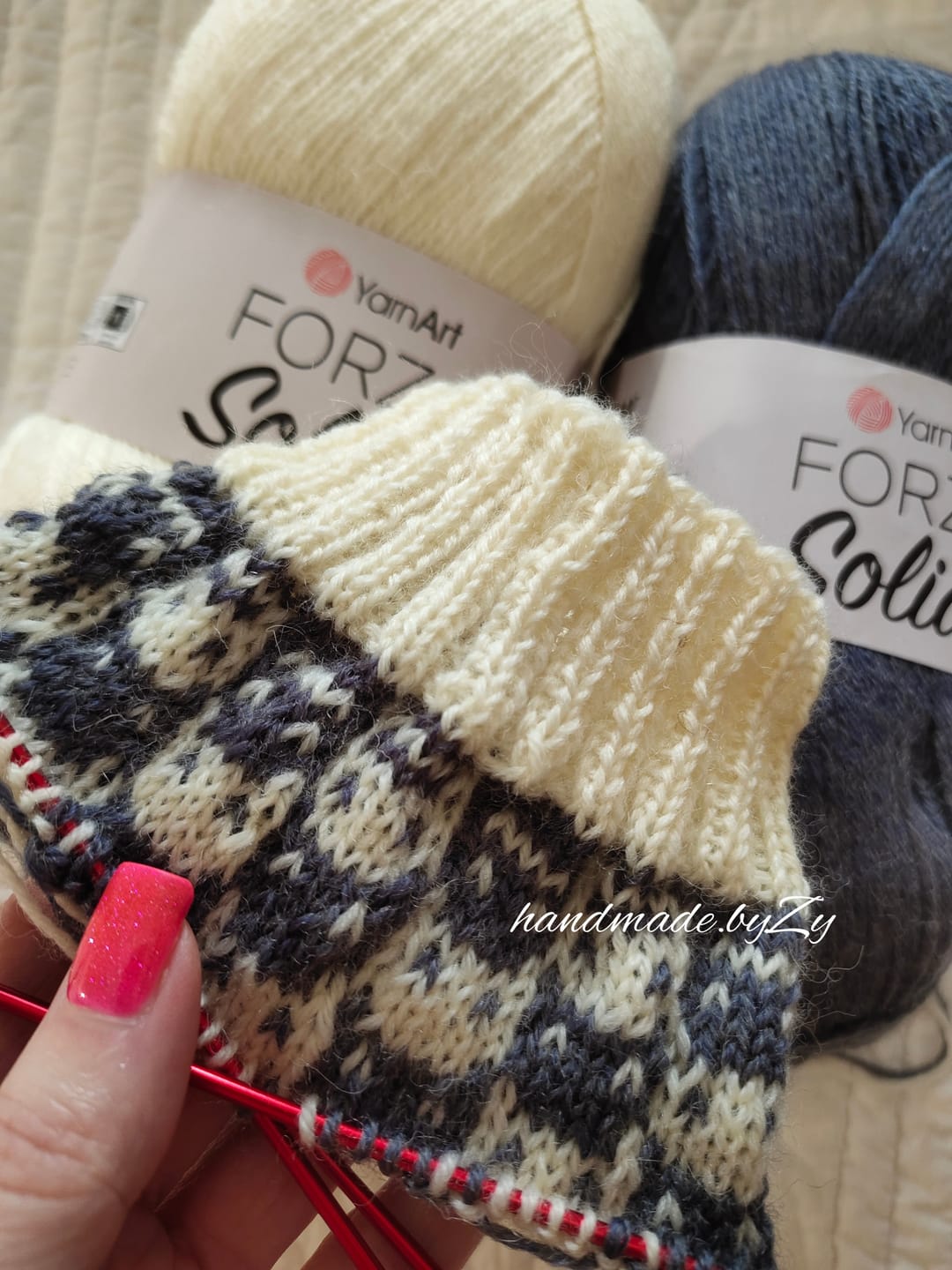 Customer photo review of YarnArt Forza Solid
