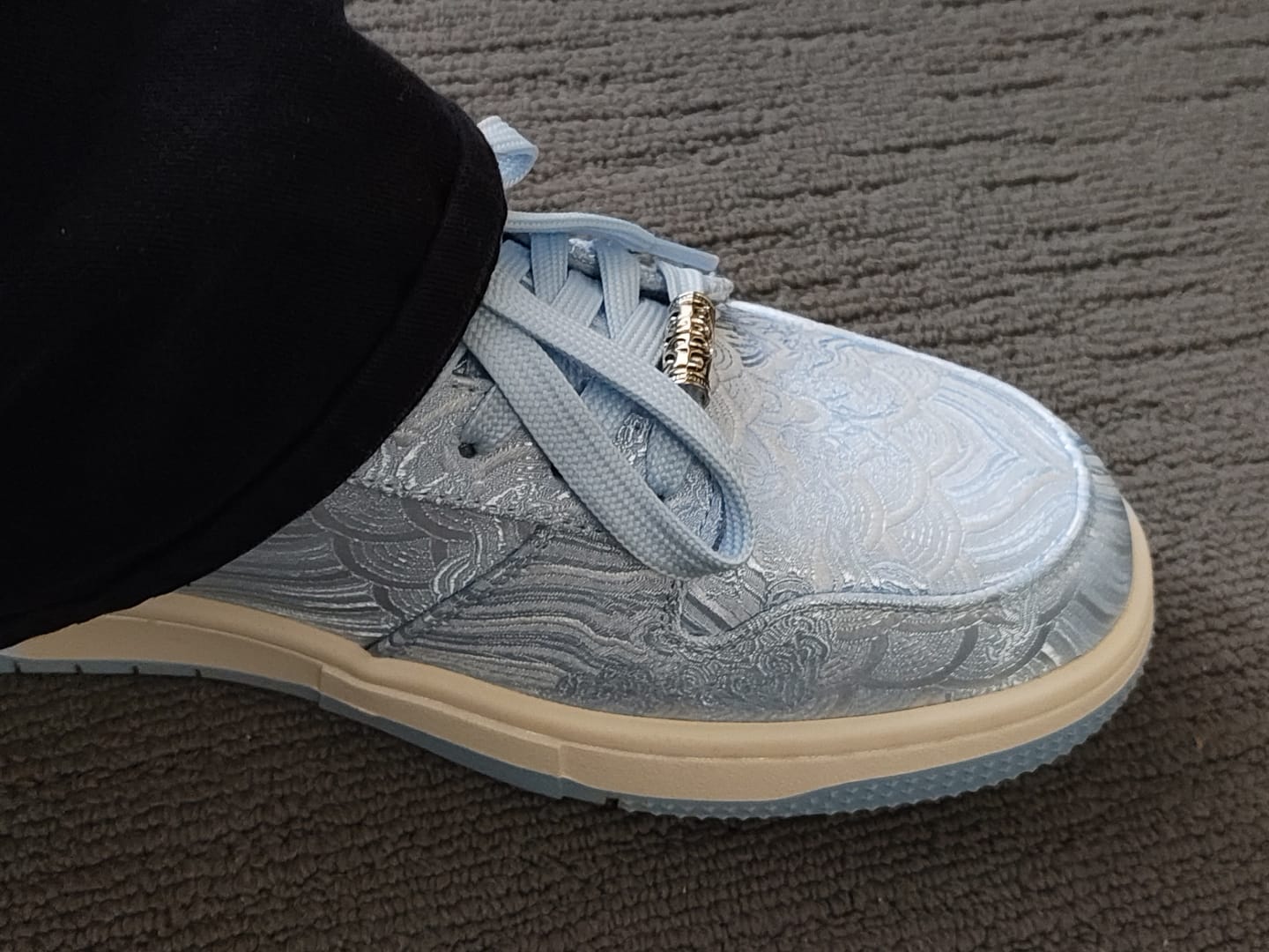Customer photo review of Nihonga inspired Silk Sneakers