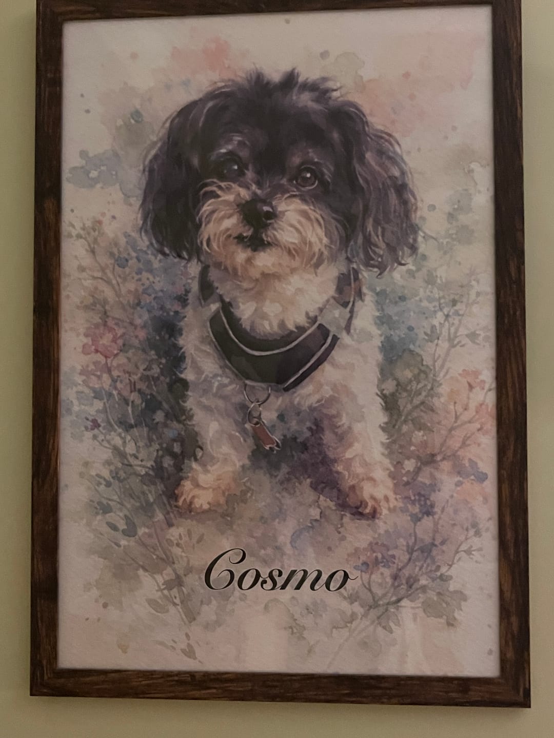 Customer photo review of Watercolor - Personalized Poster
